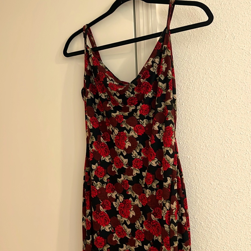 Women’s Red Floral Maxi Dresss